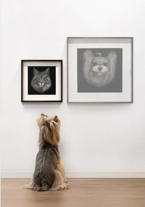 3D Hand Knife Carved Acrylic Layers Custom Dog Cat Portrait 20*20cm Personalized Pet Wall Art Decor Gift From Photo 20*20 cm