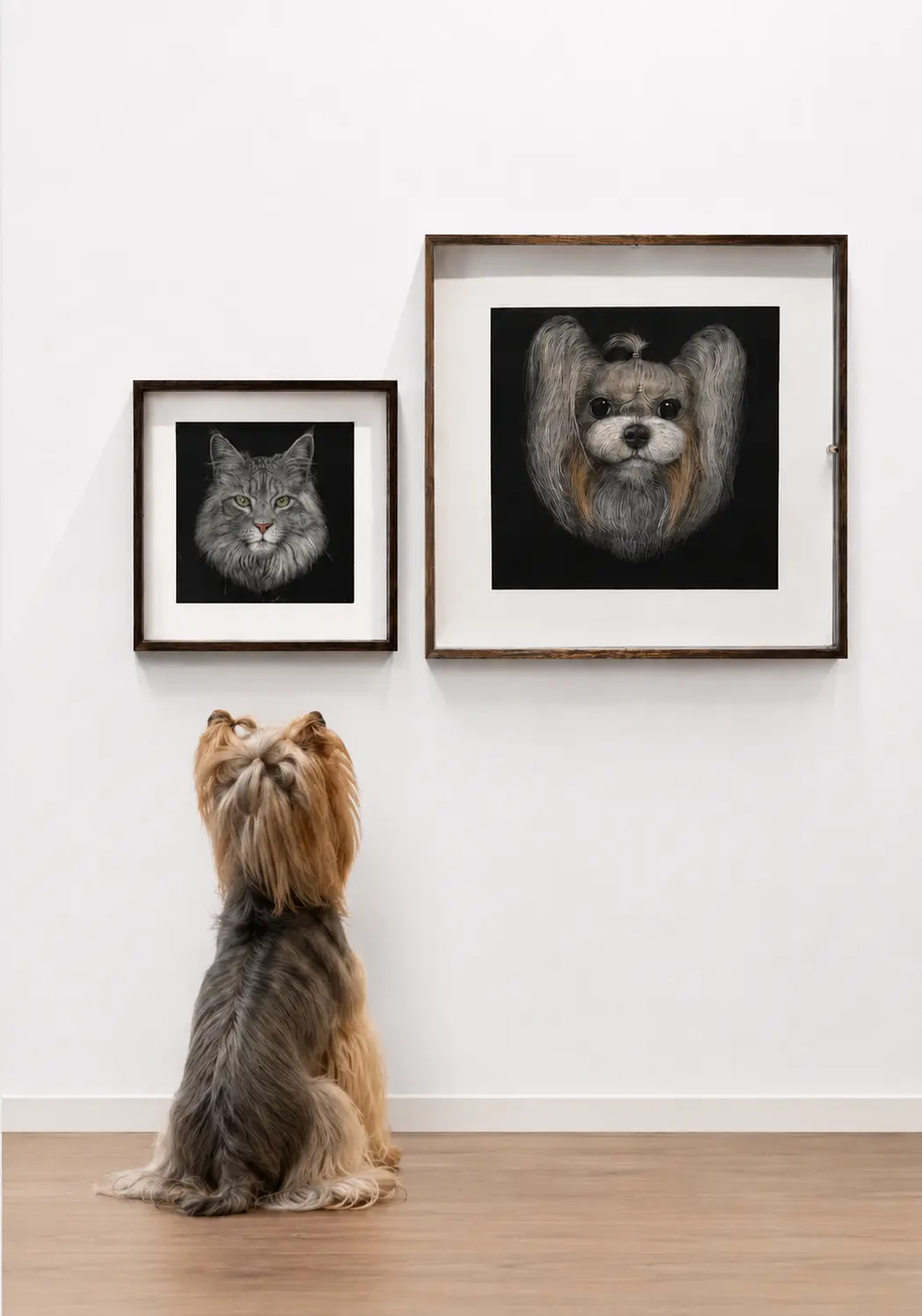 Premium 3D Hand Knife Carved Multi-Layer Acrylic Custom Dog & Cat Portrait Personalized Pet Memorial Wall Art